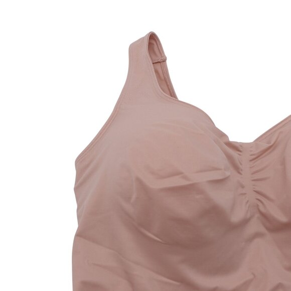 NWT Miraclesuit Comfy Curves Scoop Neck Shaping Tank Sz 2XL Warm Beige 2513 - Picture 3 of 10